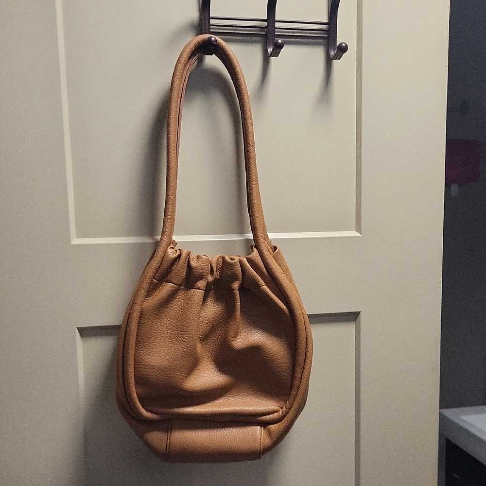 Cost Plus World Market Tan Shoulder Bag !